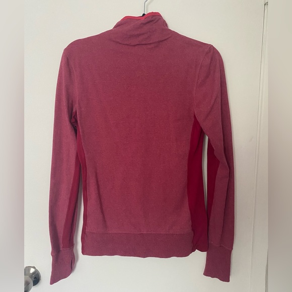 Red Nike zip up sweater - Picture 2 of 2